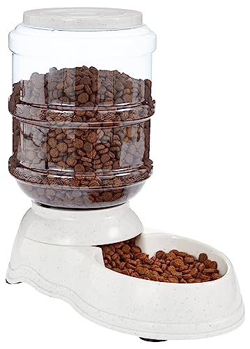 Basics Gravity Pet Food Feeder, Small (1-Gallon Capacity)