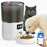 WiFi Automatic Cat & Dog Feeder 4L Food Container Timed Pet Food Dispenser with Programmable Portion Control Remote APP Control 10s Voice Recorder and Clog-Free Design for Small to Medium Pets