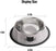 Stainless Steel Cat/Dog Bowls with Rubber Base Non-Slip Kitten/Rabbit/Puppy Dish,Pets Feeder Bowl and Water Bowl