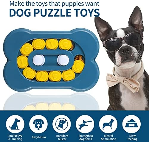 Dog Puzzle Toys Puppy, Puzzle Game Toy, Treat Dispenser for Dogs Training Funny Feeding