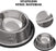 Stainless Steel Cat/Dog Bowls with Rubber Base Non-Slip Kitten/Rabbit/Puppy Dish,Pets Feeder Bowl and Water Bowl