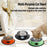 Stainless Steel Cat/Dog Bowls with Rubber Base Non-Slip Kitten/Rabbit/Puppy Dish,Pets Feeder Bowl and Water Bowl