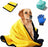 Dog Bath Brush Kit,Pets Bath Grooming Supplies,Super Absorbent Pet Dog and Cat Microfiber Drying Towel,Pet Bath Towel With Dog Lick Mat and Dog Shampoo Massage Dispenser Shower (3pcs)