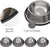 Stainless Steel Cat/Dog Bowls with Rubber Base Non-Slip Kitten/Rabbit/Puppy Dish,Pets Feeder Bowl and Water Bowl