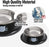 Stainless Steel Cat/Dog Bowls with Rubber Base Non-Slip Kitten/Rabbit/Puppy Dish,Pets Feeder Bowl and Water Bowl