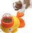 2-in-1 Interactive Dog Slow Feeder Puzzle Toy Durable Duck Shaped Design for Small Medium Dogs Promotes IQ Training Reduces Bloating Anti Gulping Fun Mealtime Feeding Solution