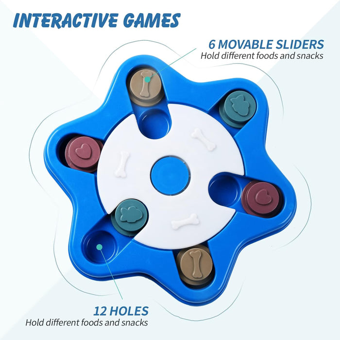Dog Puzzle Toys Puppy, Puzzle Game Toy, Treat Dispenser for Dogs Training Funny Feeding