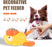 2-in-1 Interactive Dog Slow Feeder Puzzle Toy Durable Duck Shaped Design for Small Medium Dogs Promotes IQ Training Reduces Bloating Anti Gulping Fun Mealtime Feeding Solution