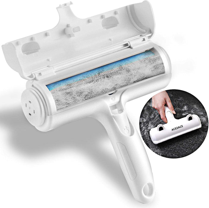 Pet Hair Remover Roller, Reusable Animal Hair Removal Brush for Dogs and Cats, Self Clean Pet Fur from Carpet, Furniture, Rugs, Laundry, Clothes and Bedding, Sofa