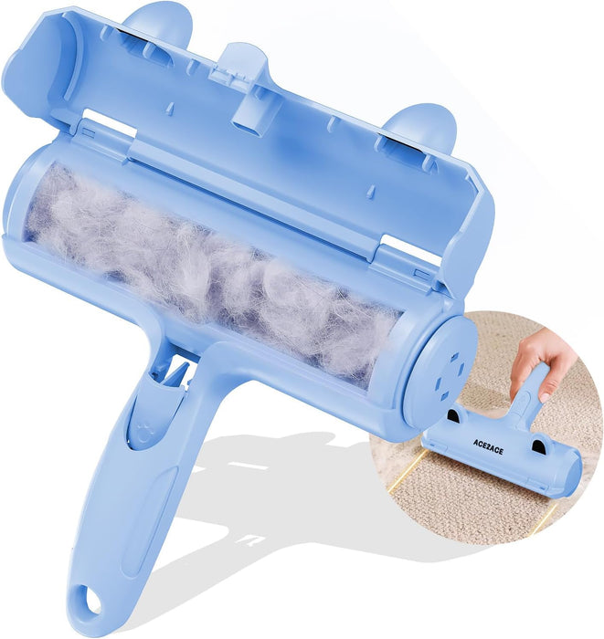Pet Hair Remover Roller, Reusable Animal Hair Removal Brush for Dogs and Cats, Self Clean Pet Fur from Carpet, Furniture, Rugs, Laundry, Clothes and Bedding, Sofa
