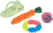 10 Pcs Pet Puppy Toys Gift Set Ball Rope and Chew Squeaky for Dog Cat
