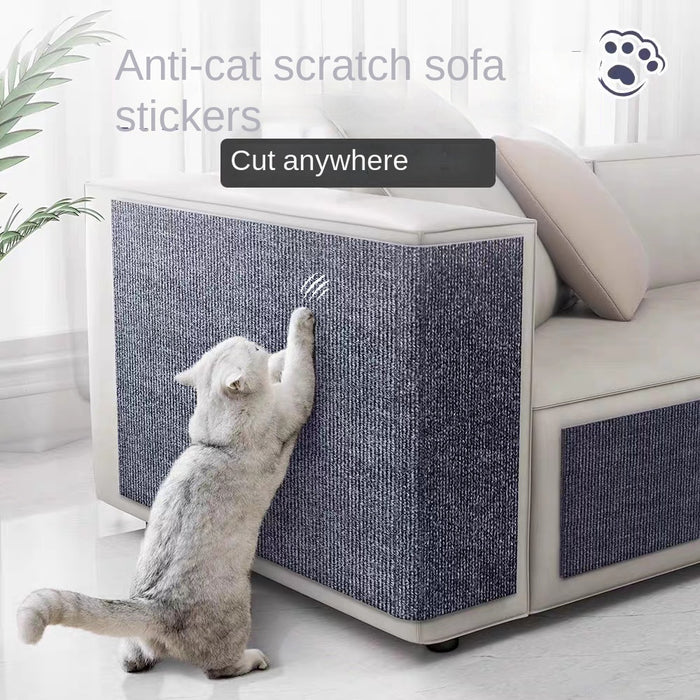 Anti-Cat Scratch Sofa Protection Leather Fabric Furniture Cat Scratch Pad Can Be Cut And Self-Adhesive To Repair Sofa Cat Scratch Board Wall Sticker