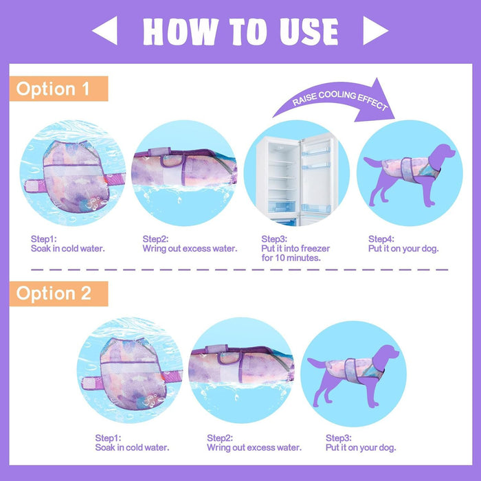 Explosions Summer Outdoor Sunscreen Pet Cool Clothes Dog Cooling Vest Breathable Multi-color Optional