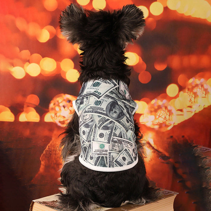 Pet Cool Clothes Summer Outgoing Dog Clothes  Color Dog Vest Cat Clothes