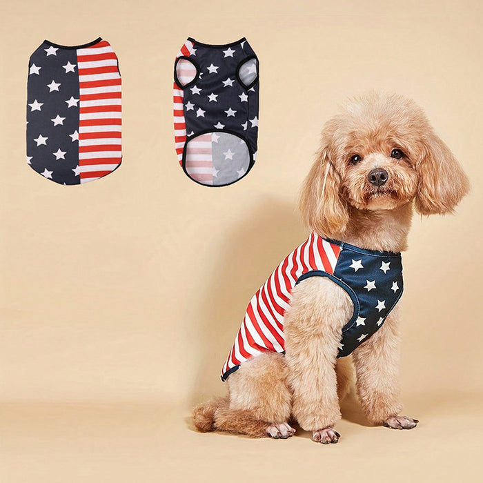 Pet Cool Clothes Summer Outgoing Dog Clothes  Color Dog Vest Cat Clothes