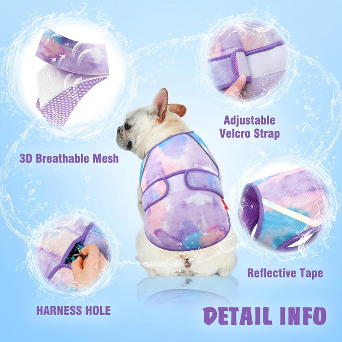 Explosions Summer Outdoor Sunscreen Pet Cool Clothes Dog Cooling Vest Breathable Multi-color Optional