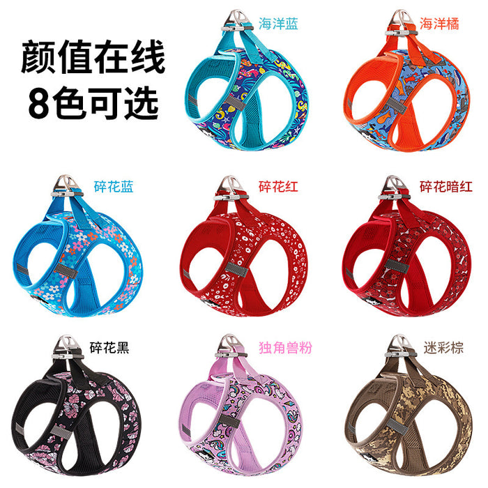 Dog Walking Small Dog Teddy Bomei Chest Back Vest