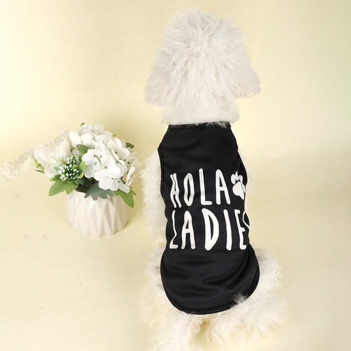 Pet Dog Clothes Summer Thin Cat Vest Christmas Small Dog Puppy Vest Breathable Stretch Mesh