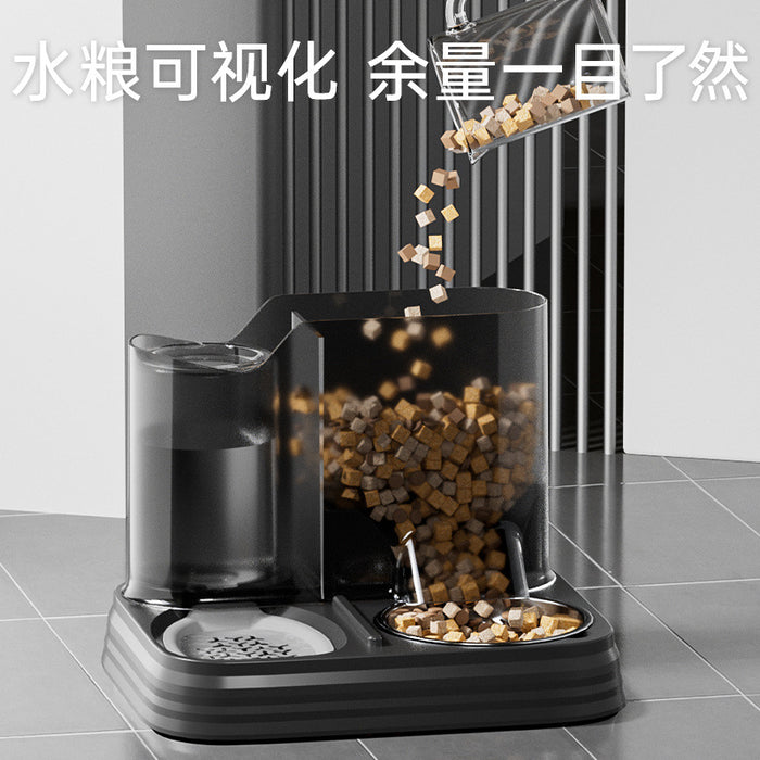 Pets&#039; Bowl Automatic Feeder Water Bowl Integrated Dog Bowl Water Dispenser Pet Supplies Pet Bowl Wholesale Dropshipping