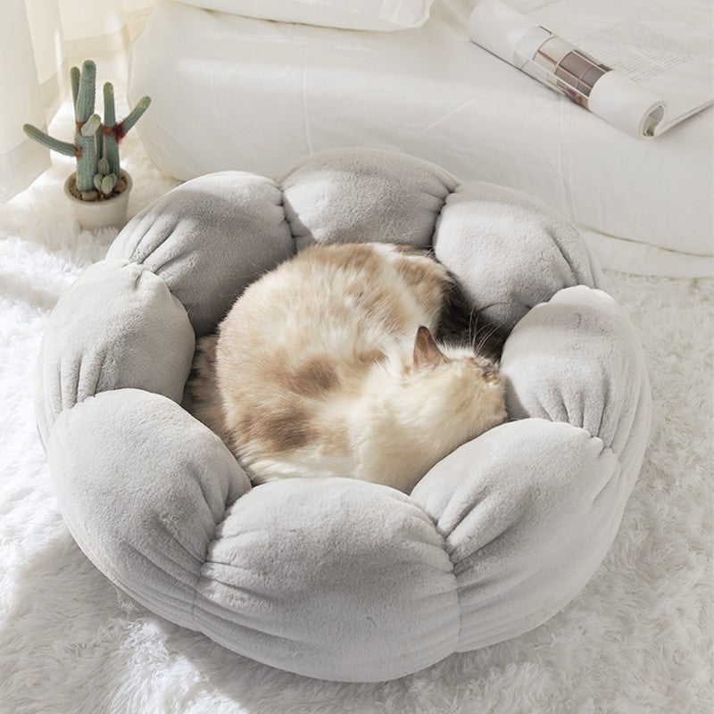 Cat Nest, Flower Nest, Cat Neck Guard, Plush Nest, Cat Mat, Cat Nest, Universal Round Dog Nest For All Seasons, For Pets